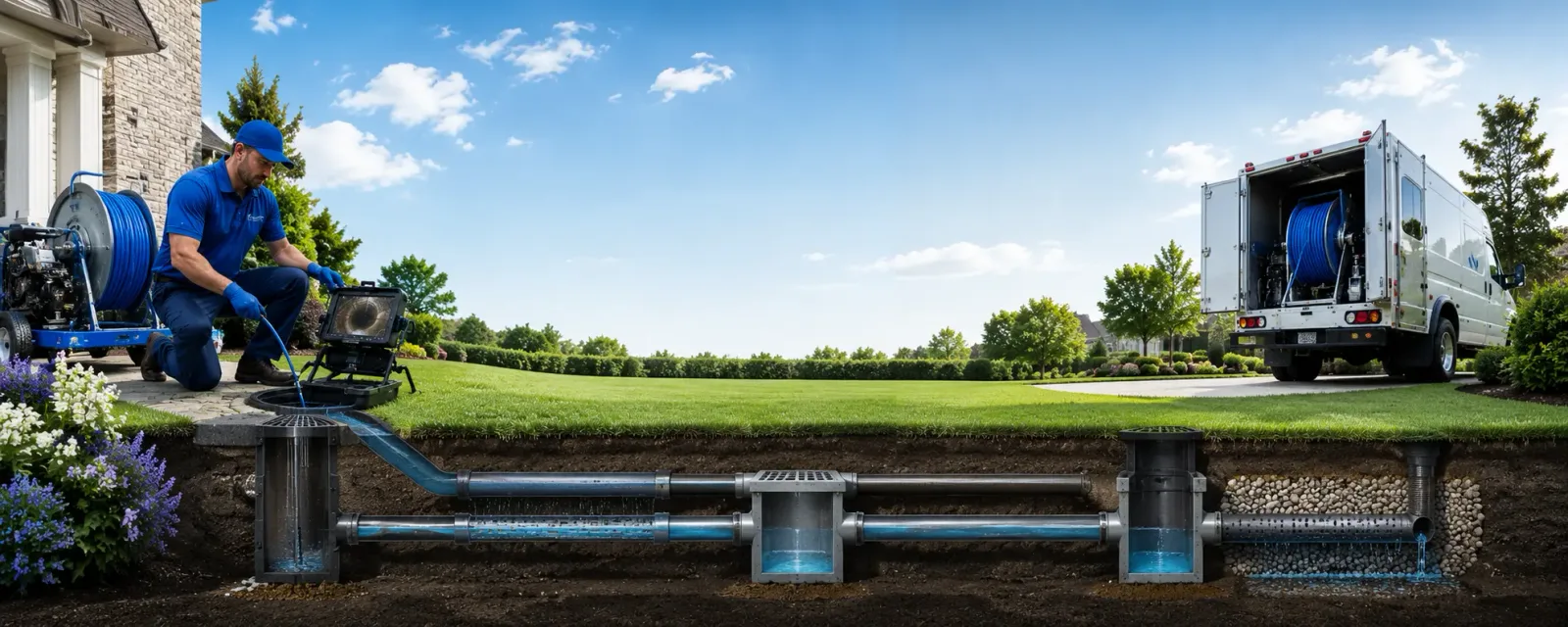Outdoor drain cleaning information for Steele, ND
